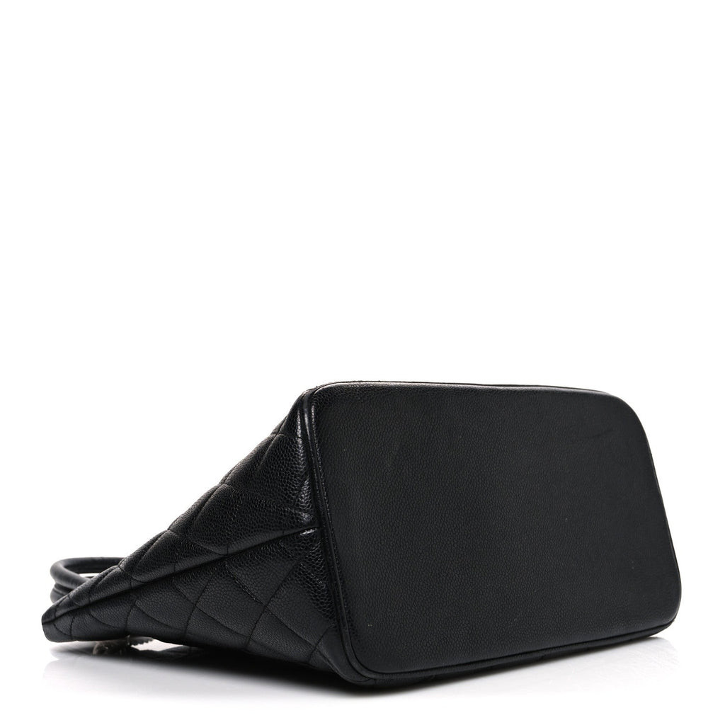 Chanel Caviar Quilted Medallion Tote Black