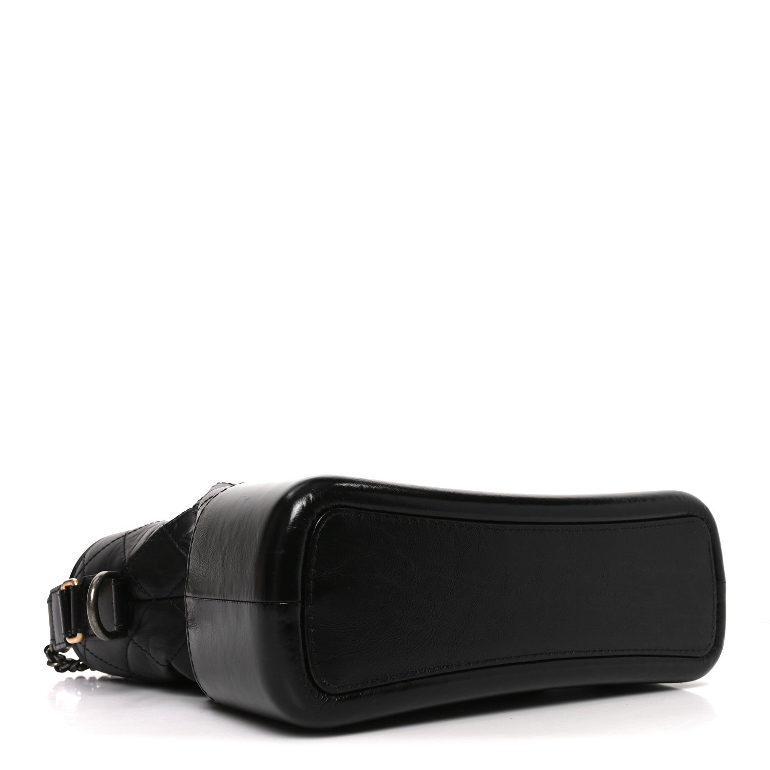 Chanel Aged Calfskin Quilted Medium Gabrielle Hobo Black