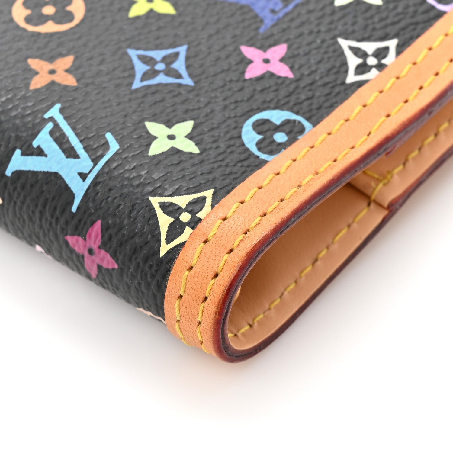 Louis Vuitton Monogram Multicolor Small Ring Agenda Cover Black