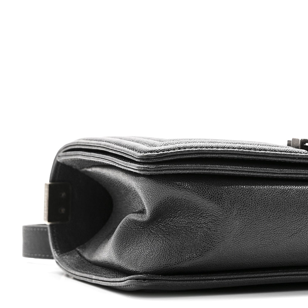 Chanel Caviar Quilted Medium Boy Flap Charcoal