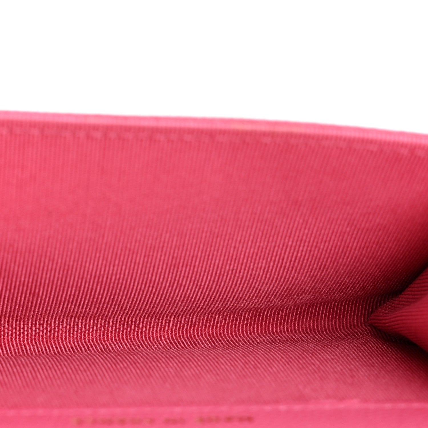 Caviar Quilted Flap Card Holder Wallet Pink