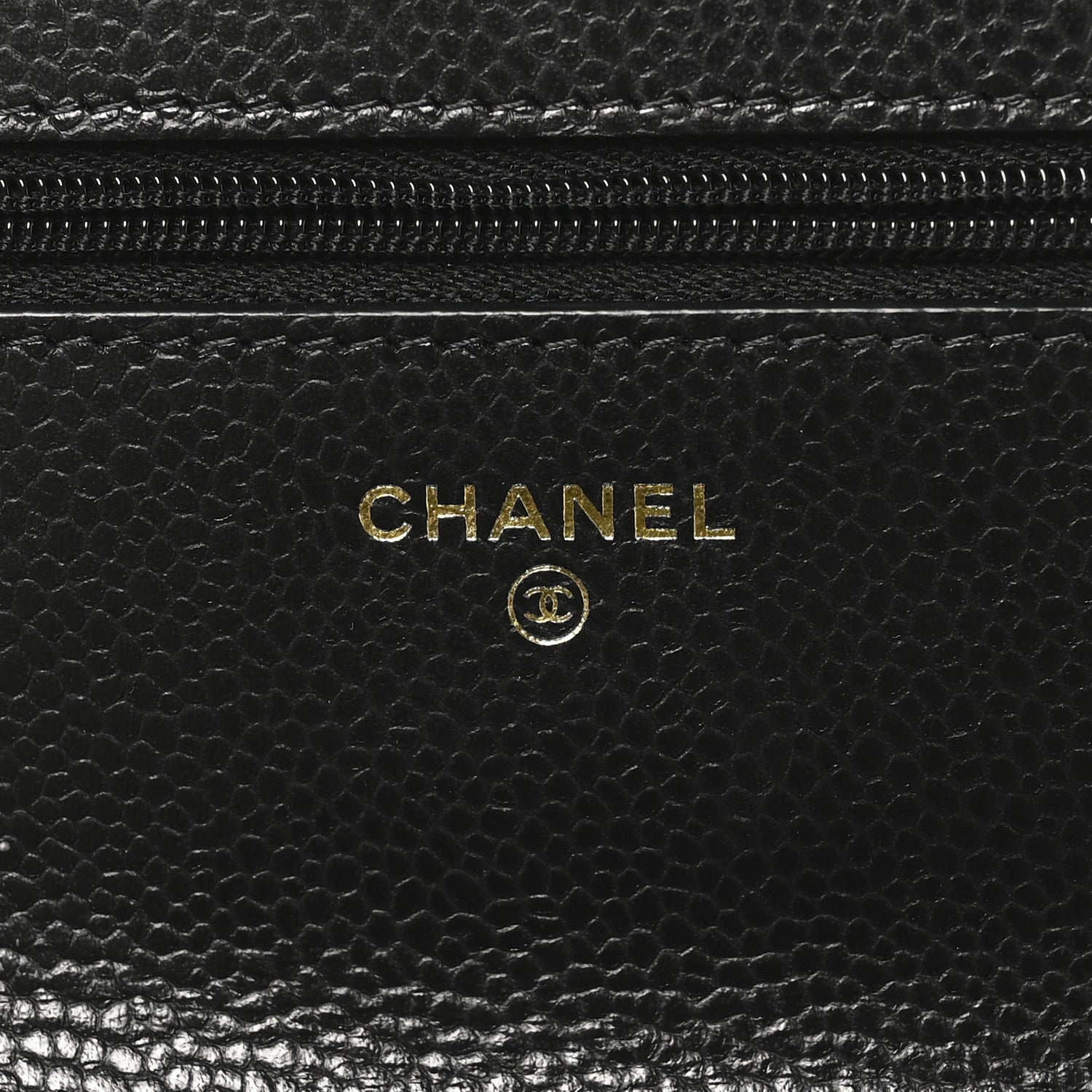 Chanel Caviar Quilted Wallet on Chain WOC Black