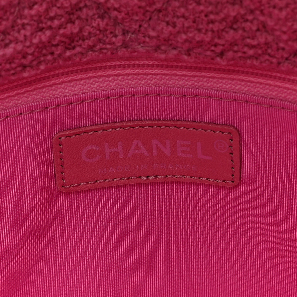 Chanel Easy Tweed Jumbo Reissue Messenger Flap Pink Black