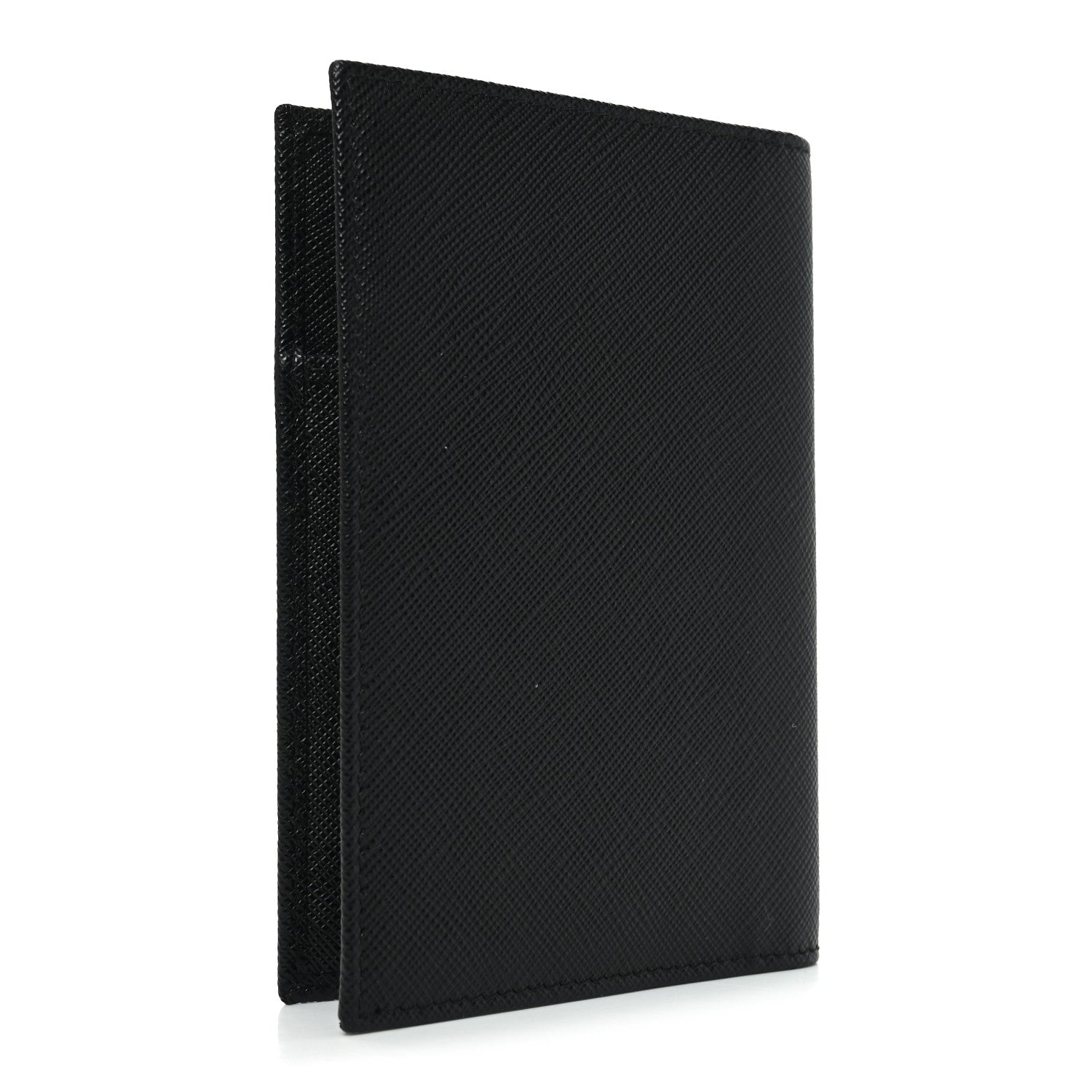 Prada Saffiano Passport Holder Black