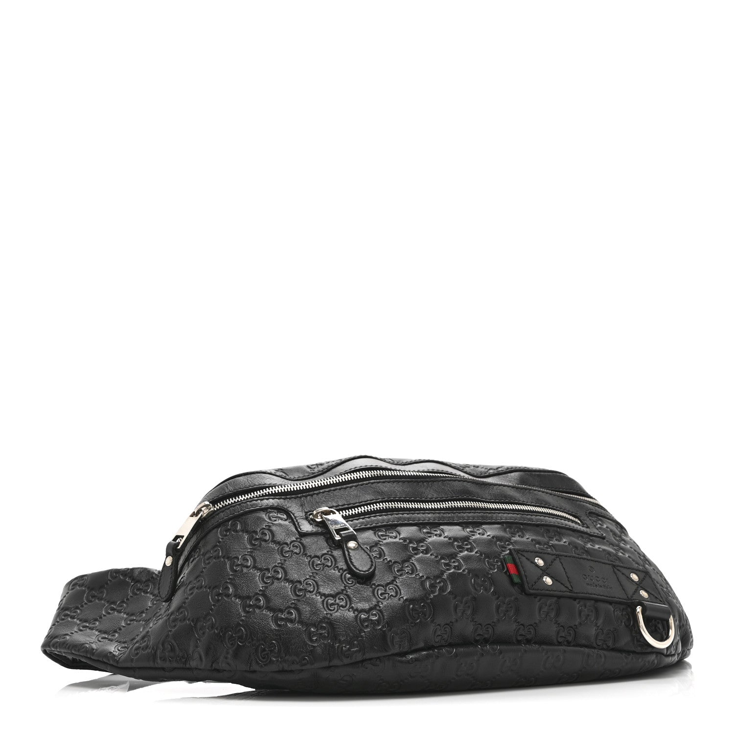 Gucci Guccissima Web Belt Bag Black