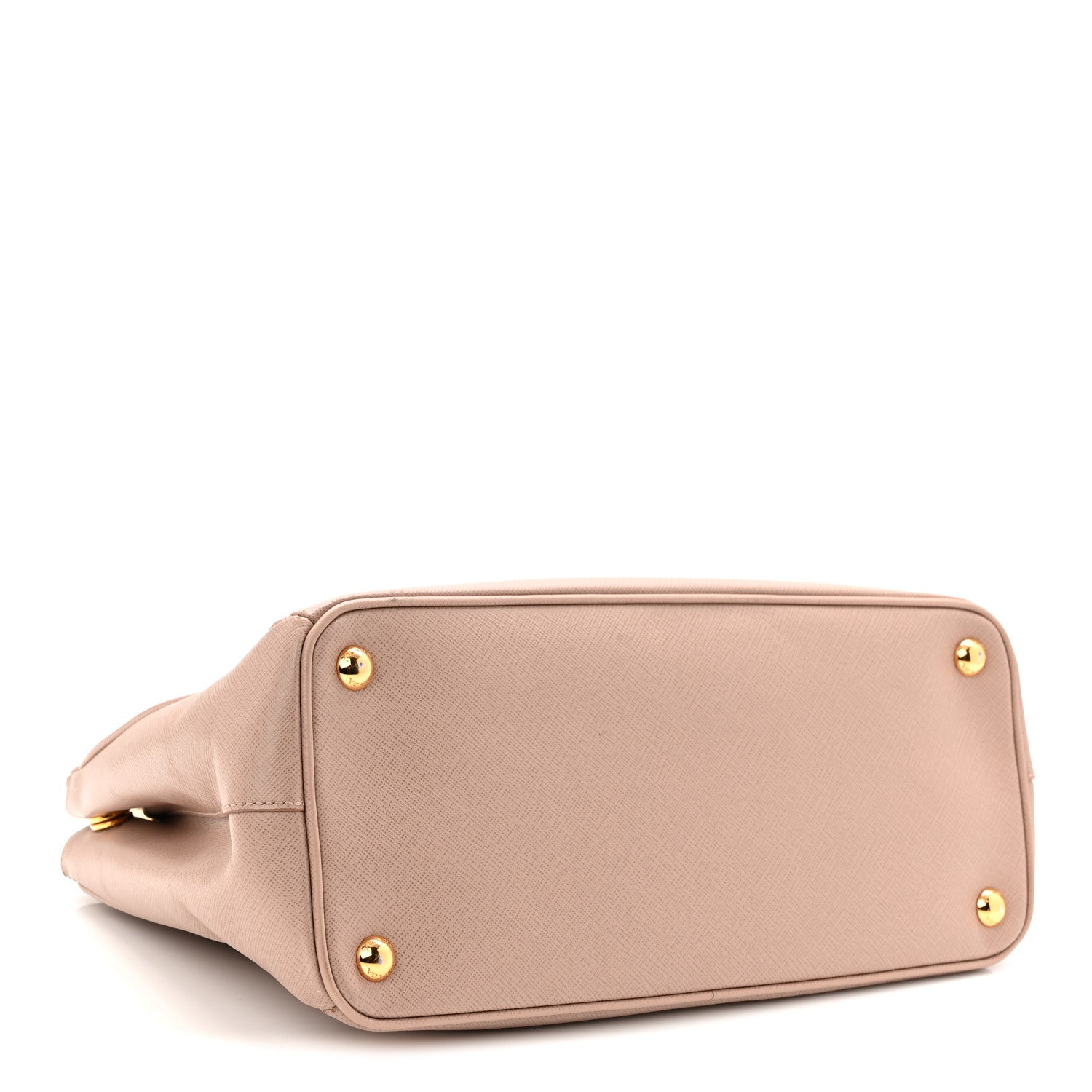 Prada Saffiano Small Galleria Double Zip Tote Cammeo