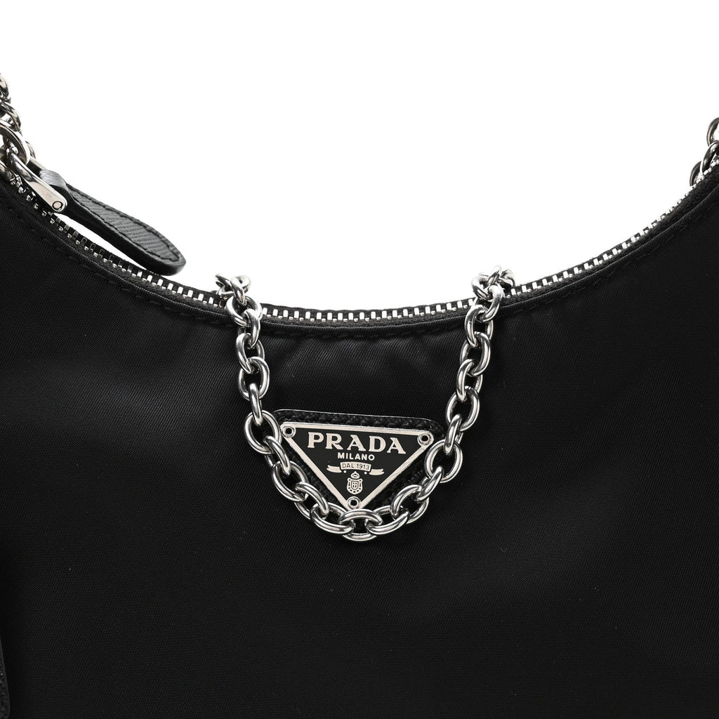 Prada Nylon Re-Edition 2005 Shoulder Bag Black