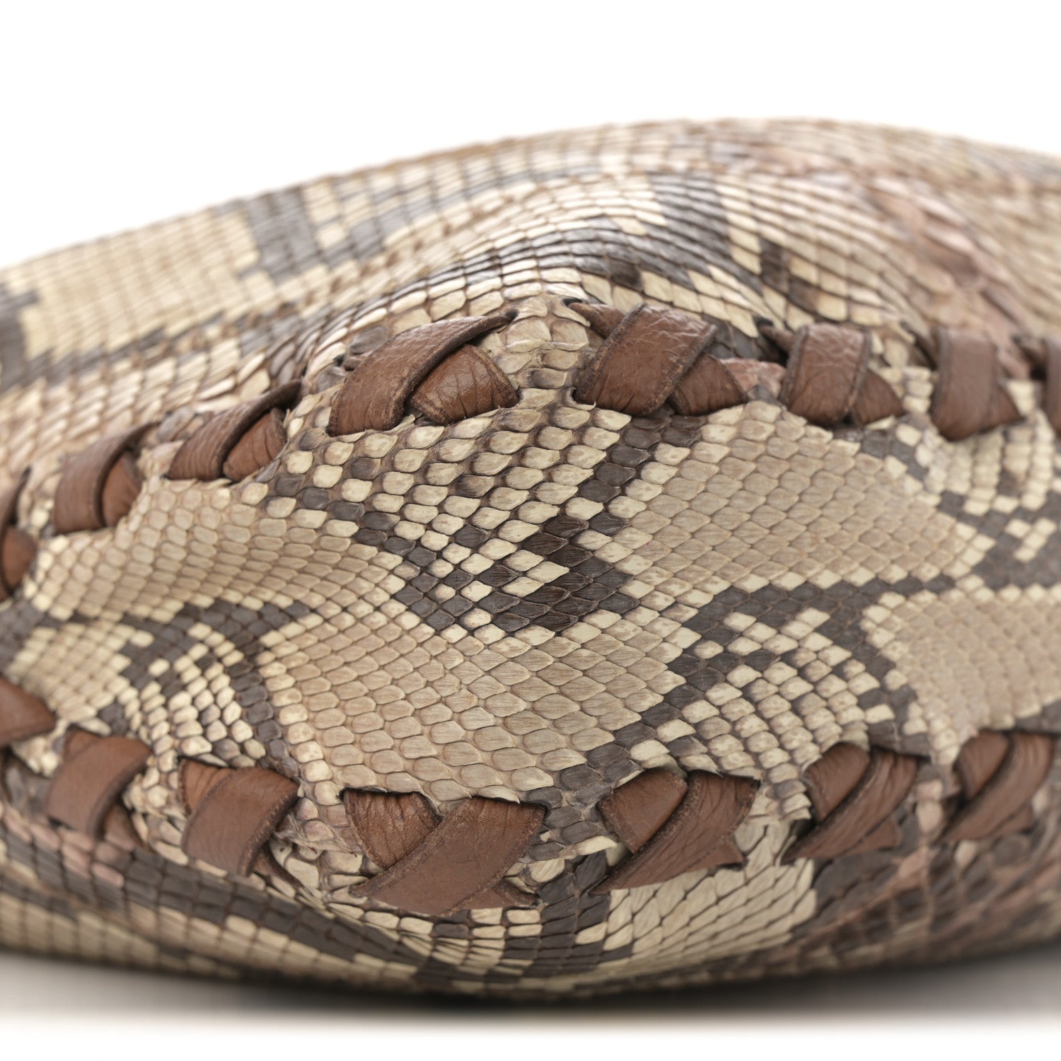 Gucci Snakeskin Large New Jackie Shoulder Bag Multicolor