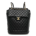 Chanel Lambskin Quilted Large Urban Spirit Backpack Black