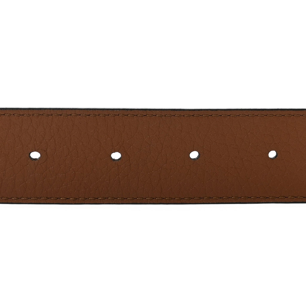 Louis Vuitton Taurillon Calfskin 30mm LV Initiales Reversible Belt 85 34 Black