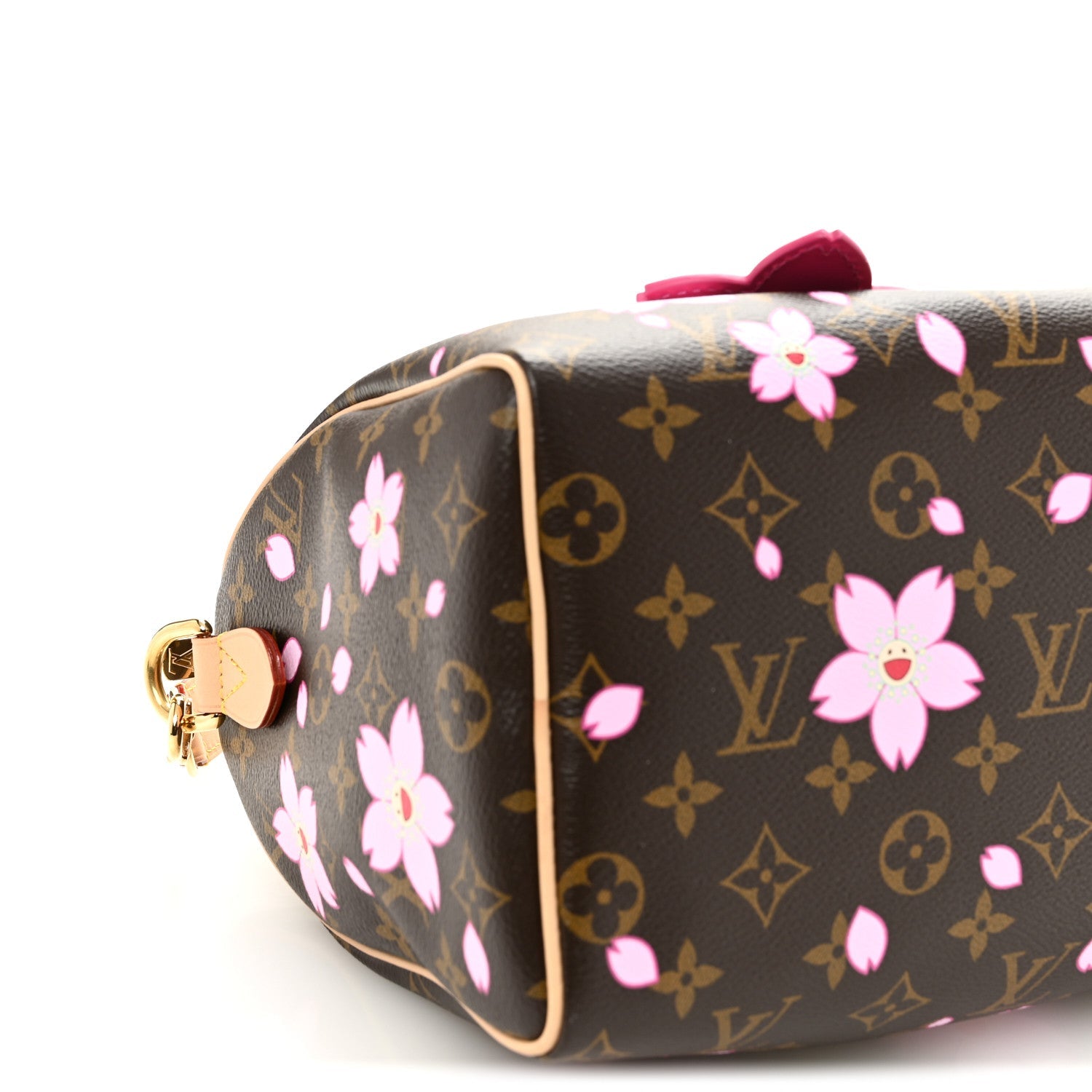 Louis Vuitton LV X TM Monogram Cherry Blossom Speedy Bandouliere 25 Sakura Brown