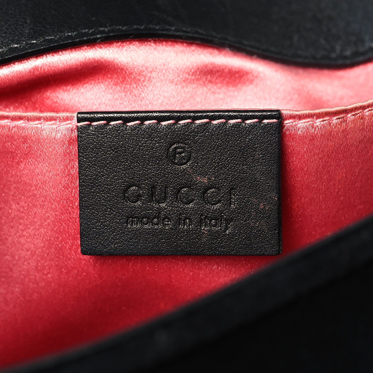 Gucci Velvet Matelasse Mini GG Marmont Shoulder Bag Black