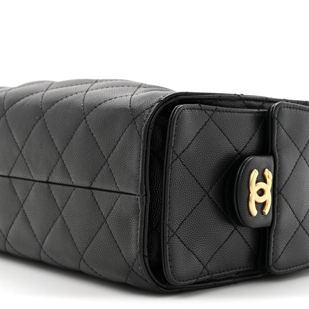 Chanel Caviar Quilted Mini Chanel 25 Handbag Black
