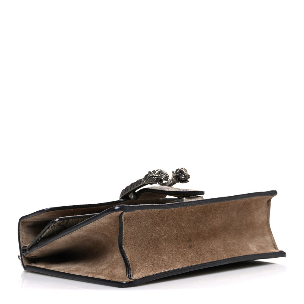 Gucci GG Supreme Monogram Mini Dionysus Shoulder Bag Taupe