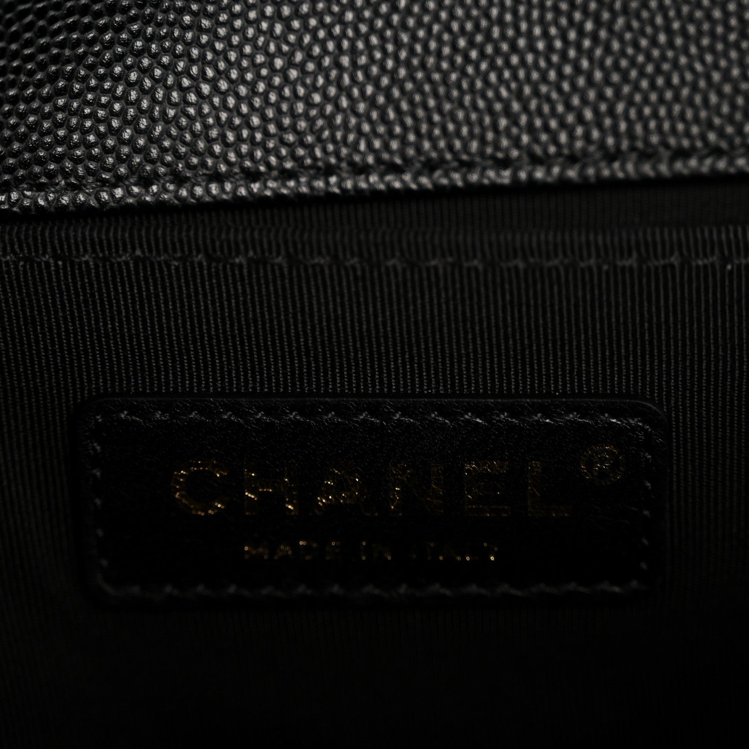 Chanel Caviar Quilted Medium Boy Flap Black