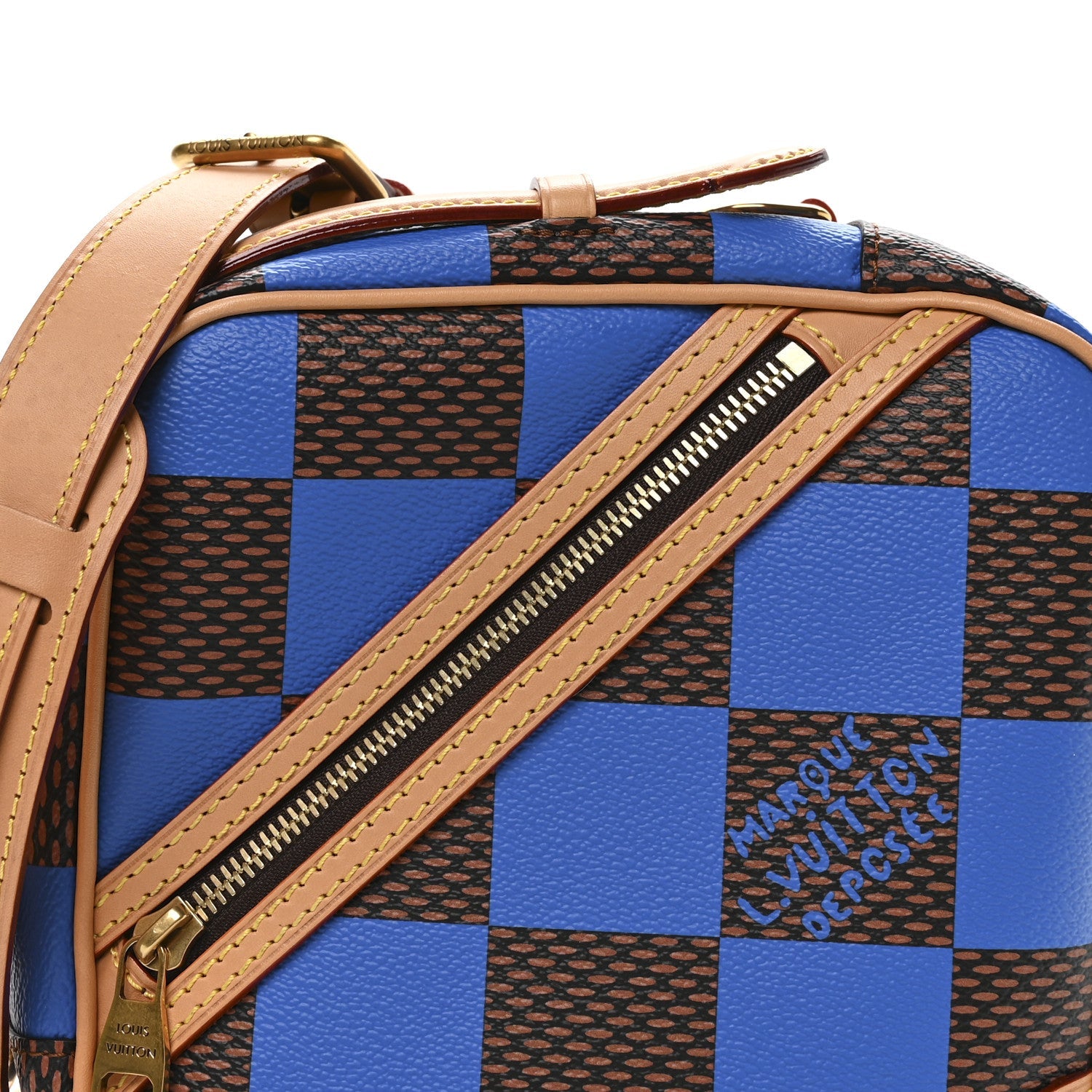 Louis Vuitton Damier Pop Chess Messenger Blue