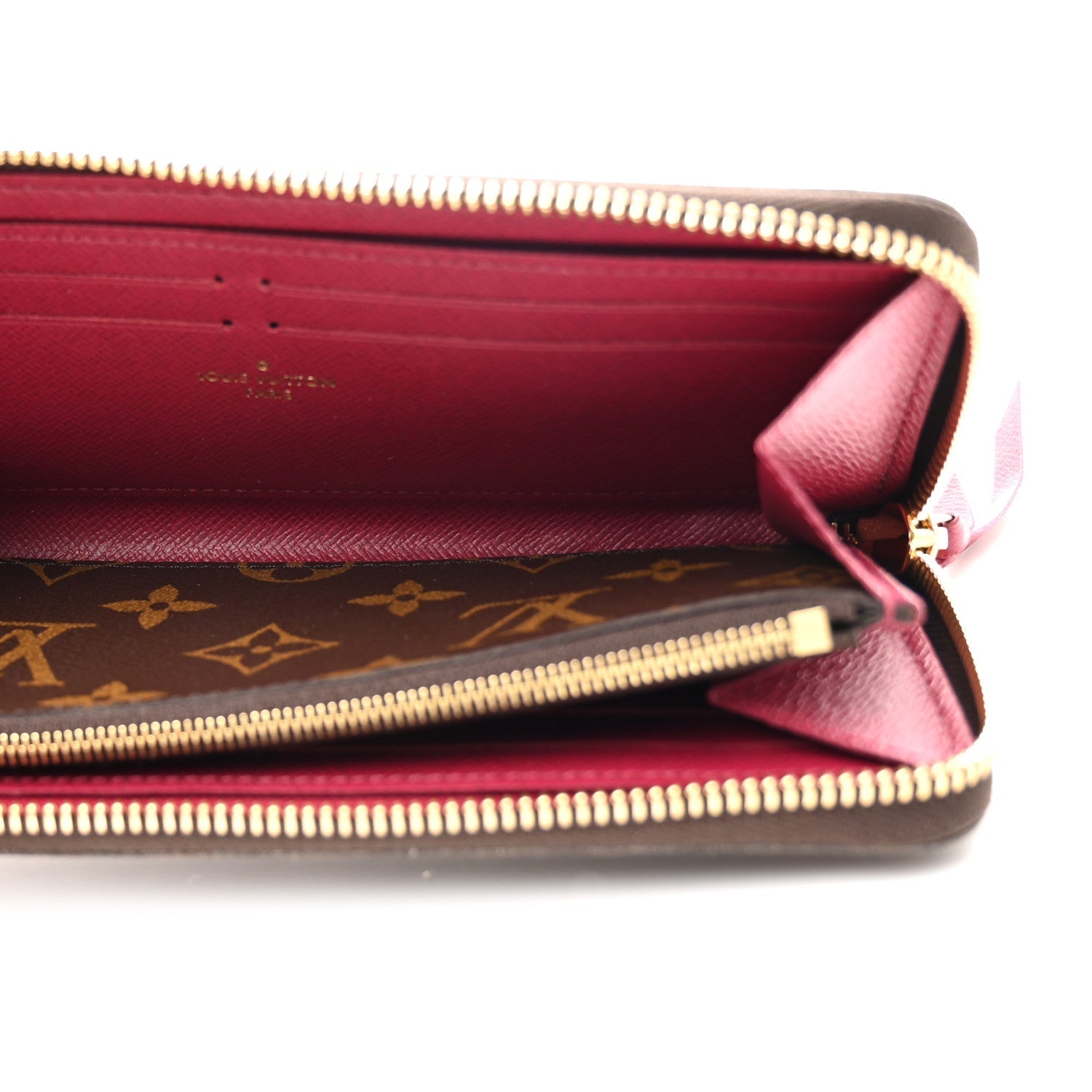 Louis Vuitton Monogram Clemence Wallet Fuchsia