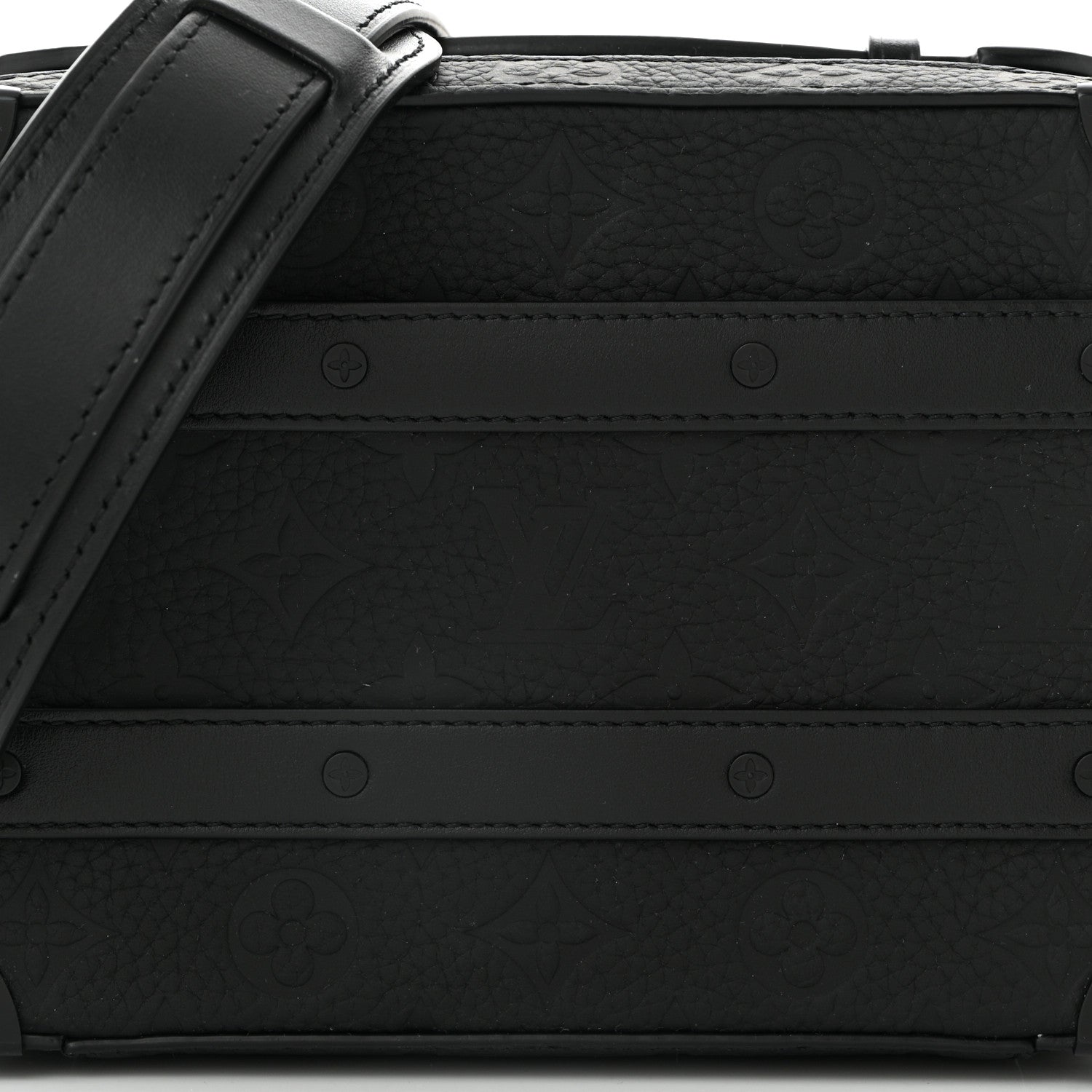 Louis Vuitton Taurillon Monogram Soft Trunk Black