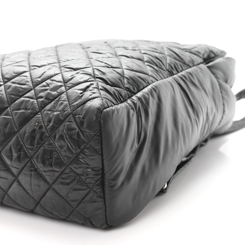 Chanel Nylon Quilted Coco Cocoon Backpack Black