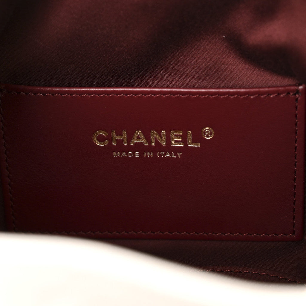 Chanel Caviar Quilted Mini Chanel 25 Handbag White