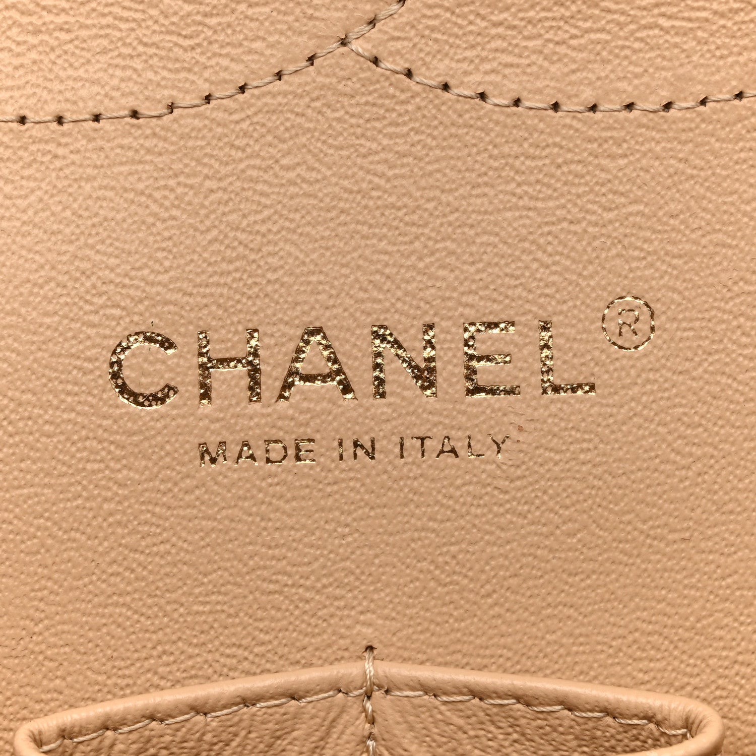Chanel Caviar Quilted Jumbo Double Flap Beige