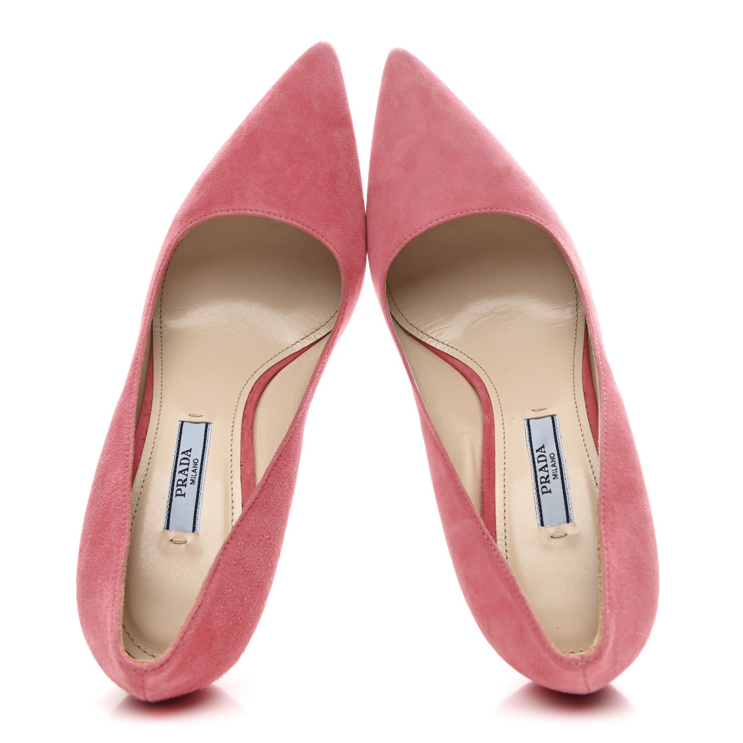 Prada Camoscio Basic 90mm Pumps 37 Geranio