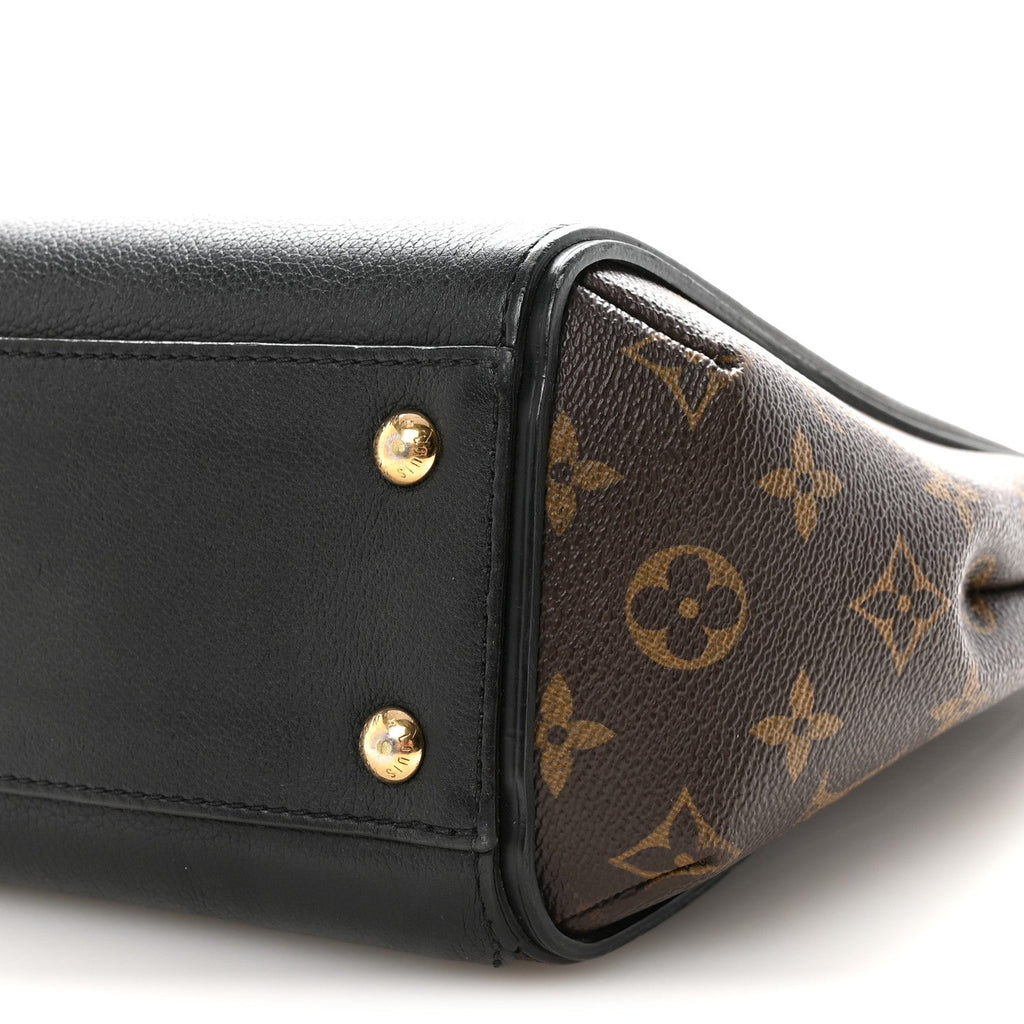 Louis Vuitton Calfskin Monogram Kimono Tote PM Black