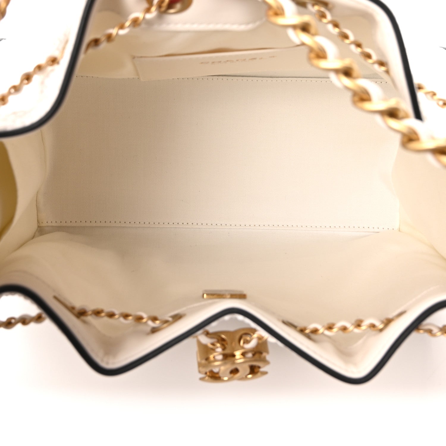 Chanel Braided Raffia Calfskin Quilted Small Chanel 25 Handbag White Black