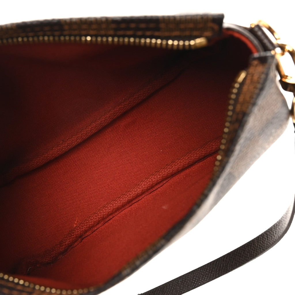 Louis Vuitton Damier Ebene Trousse Make Up Bag Pochette