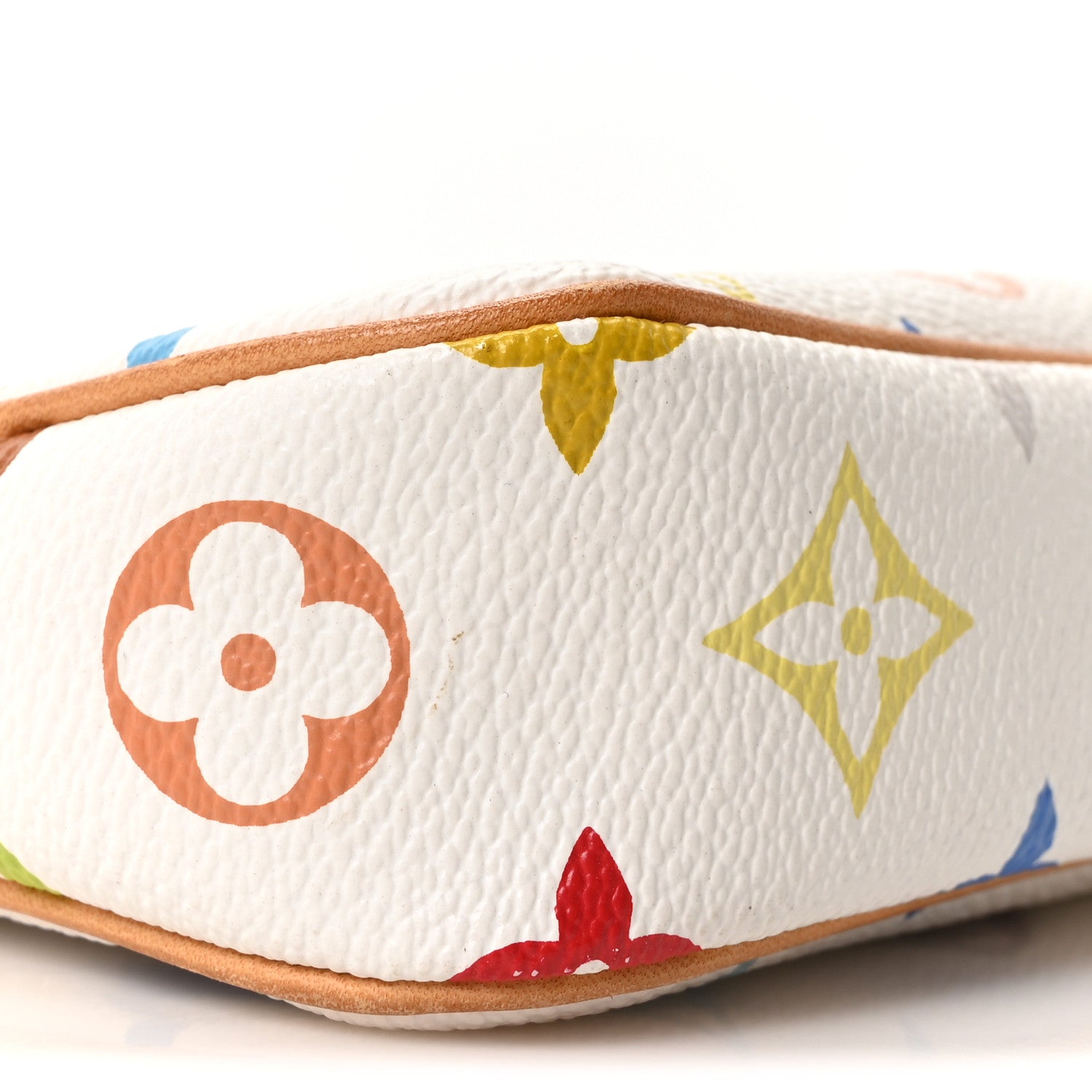 Louis Vuitton Monogram Multicolor Pochette Accessories White