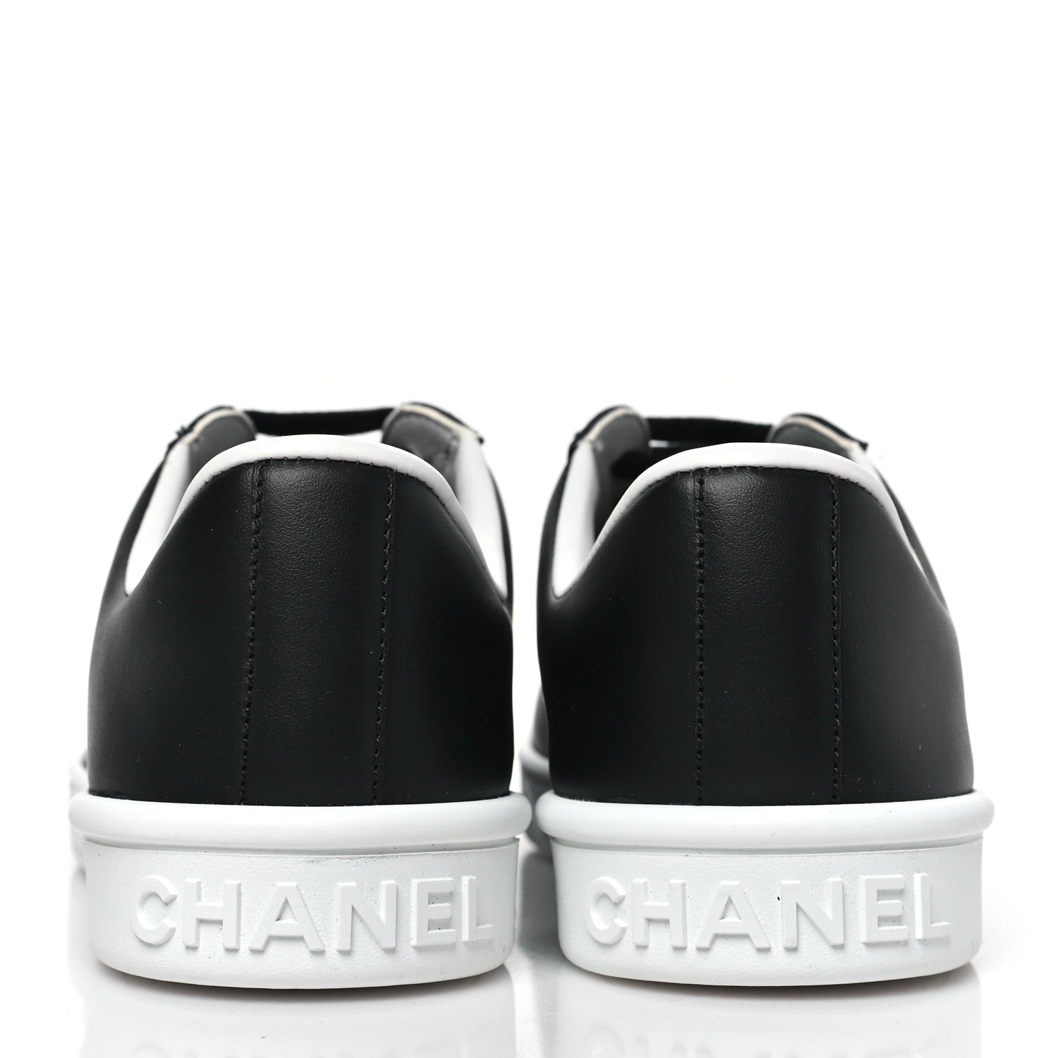 Calfskin CC Womens Sneakers 36.5 Black