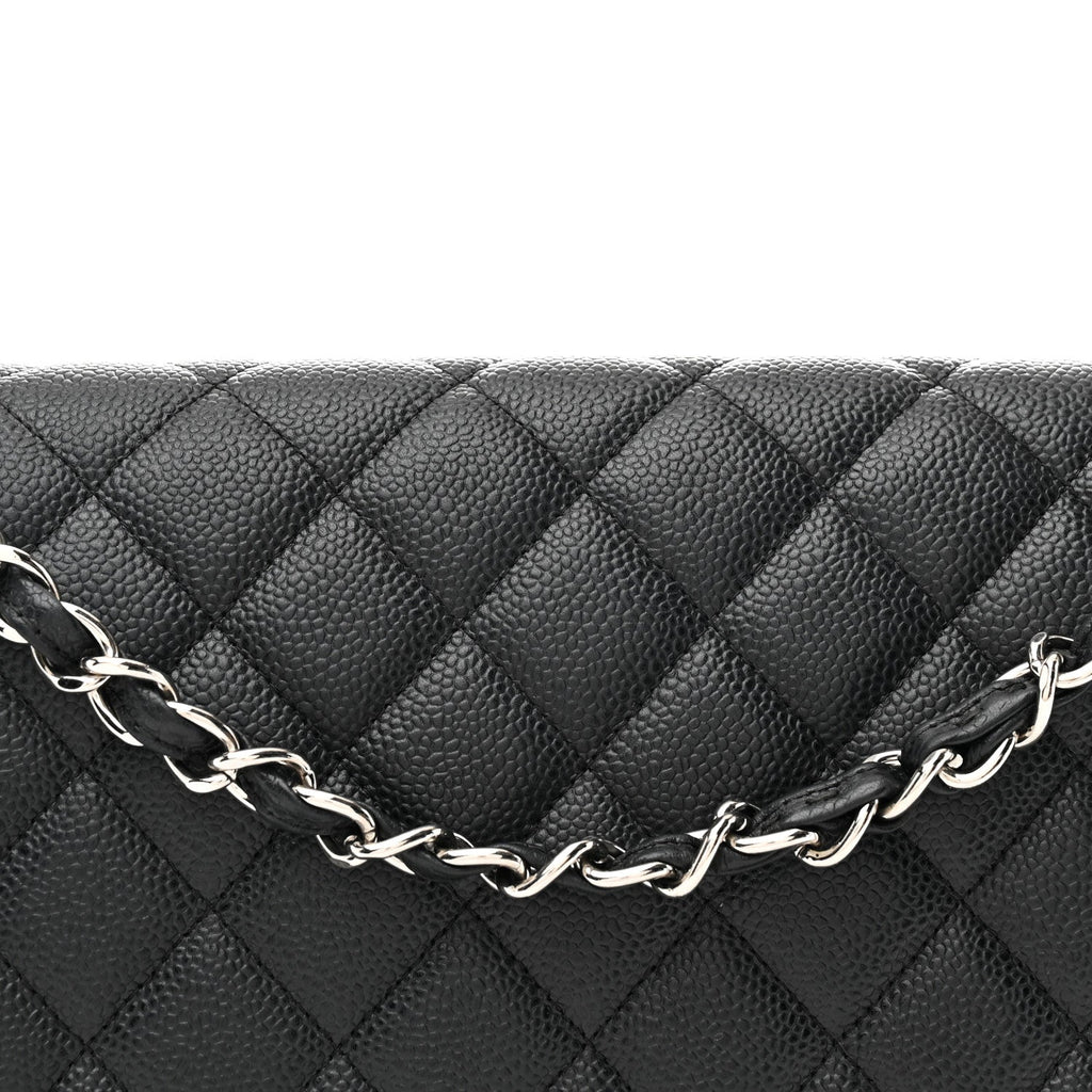 Chanel Caviar Quilted Maxi Double Flap Black