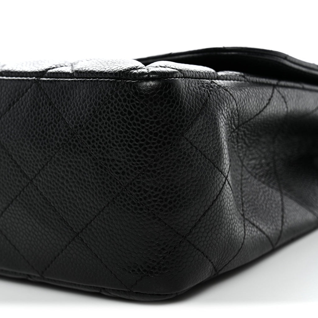 Chanel Caviar Quilted Jumbo Single Flap Black