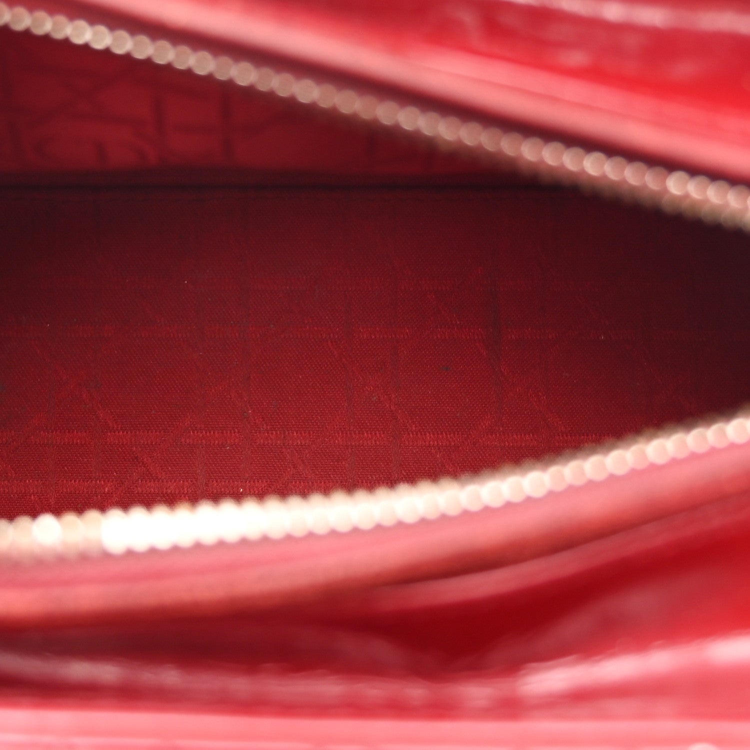 Christian Dior Patent Cannage Medium Lady Dior Red