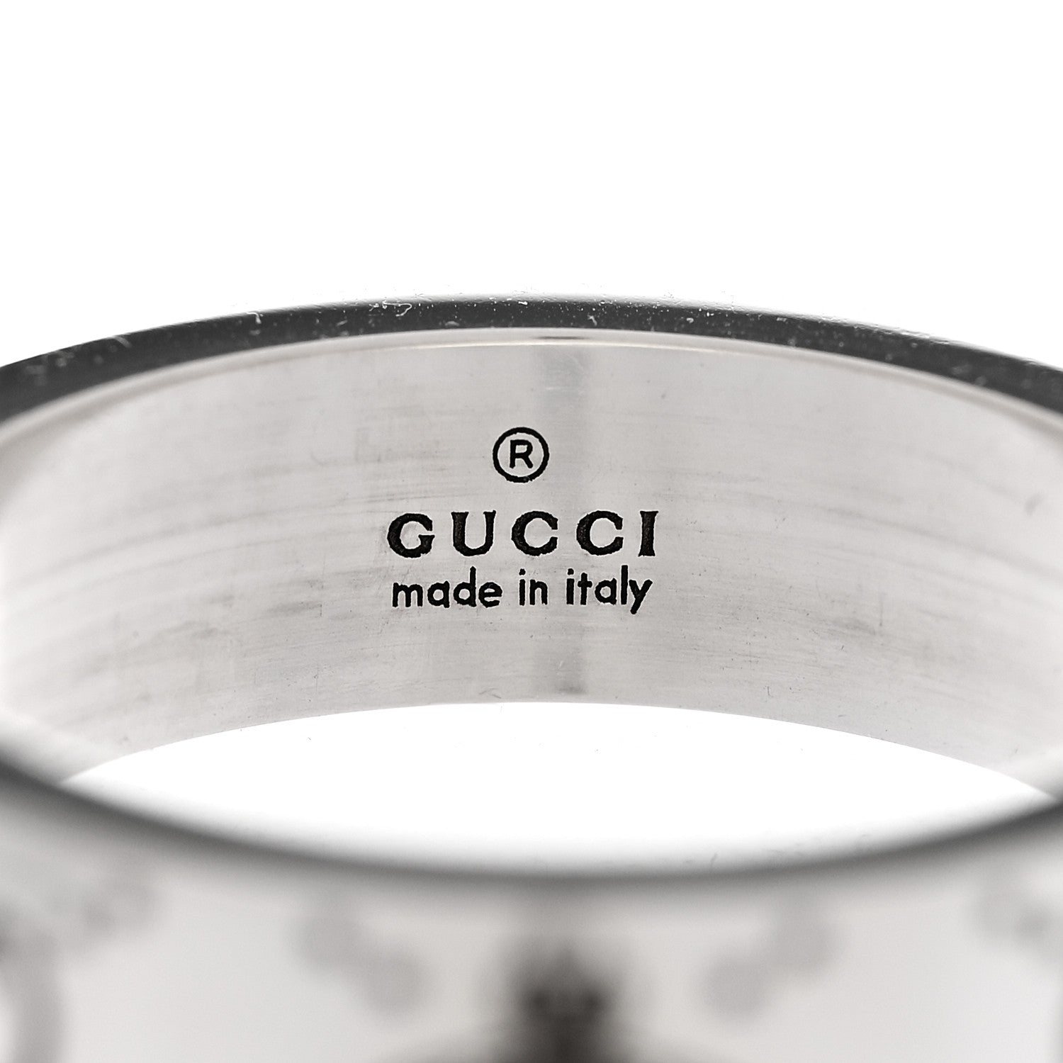 Gucci Sterling Silver Bee Ring 60 9.25