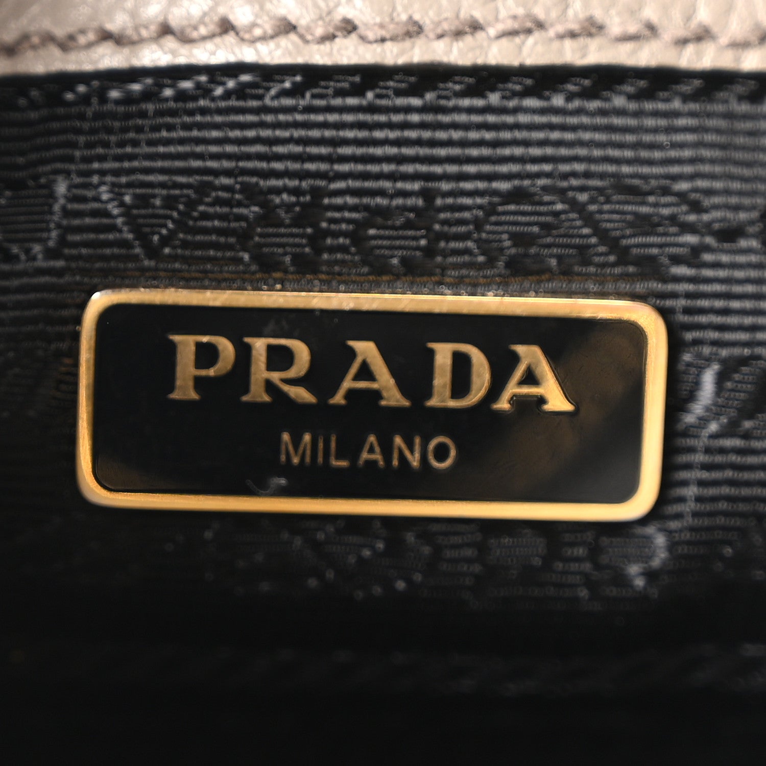 Prada Vitello Phenix Double Zip Crossbody Bag Argilla