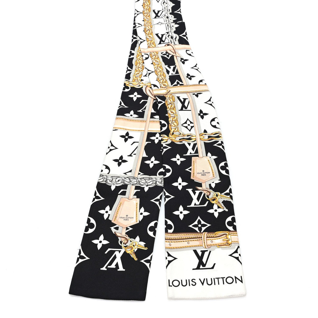 Louis Vuitton Silk Monogram Confidential Bandeau Black