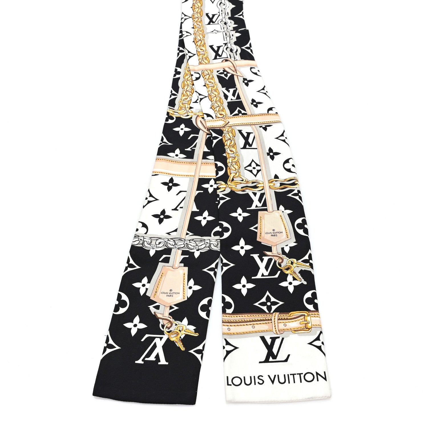 Louis Vuitton Silk Monogram Confidential Bandeau Black