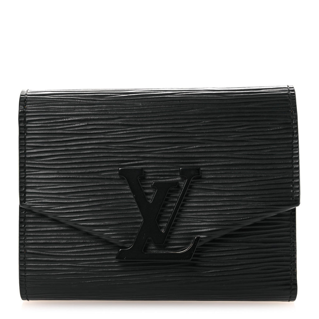 Louis Vuitton Epi Grenelle Compact Wallet Black