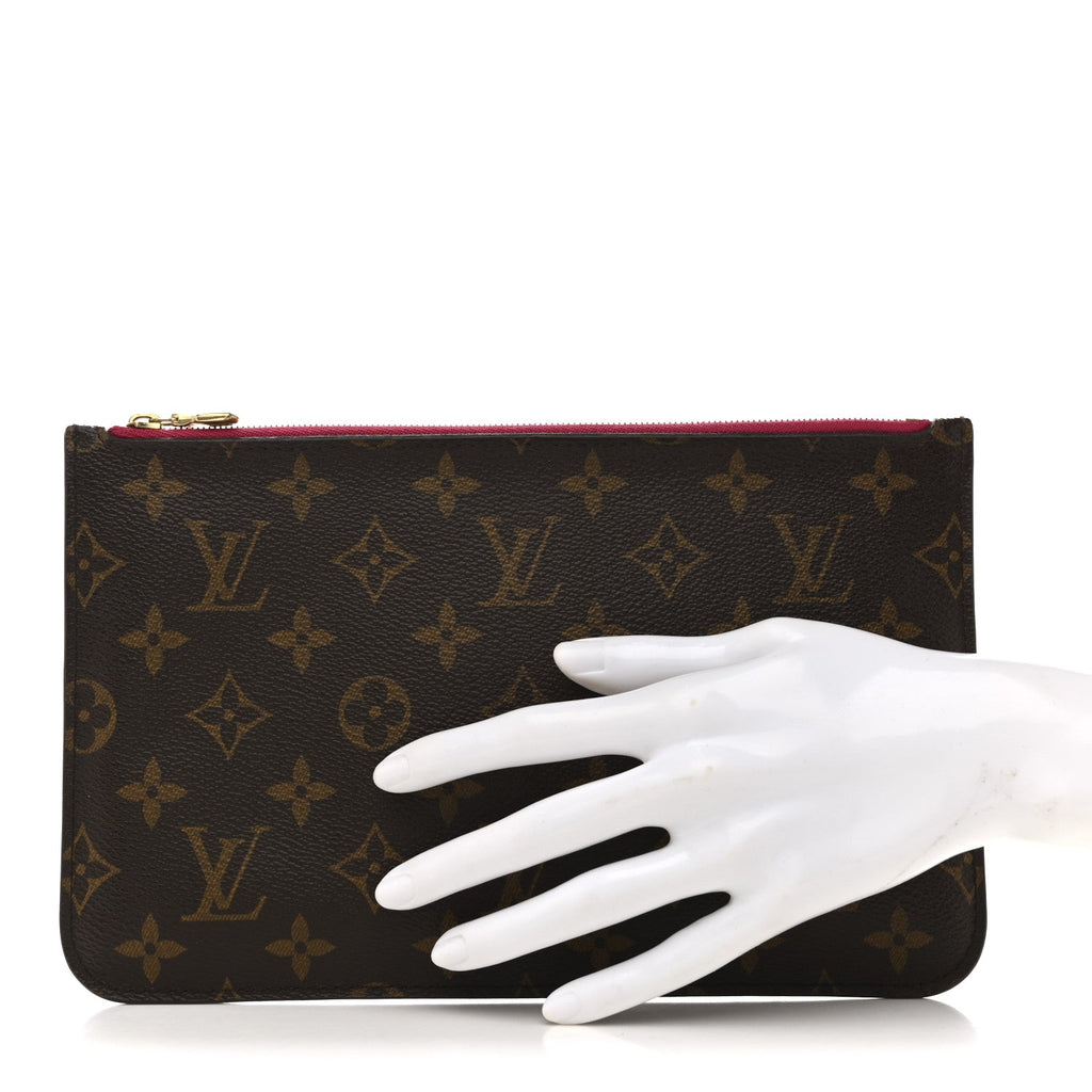 Louis Vuitton Monogram Neverfull MM GM Pochette Pivoine