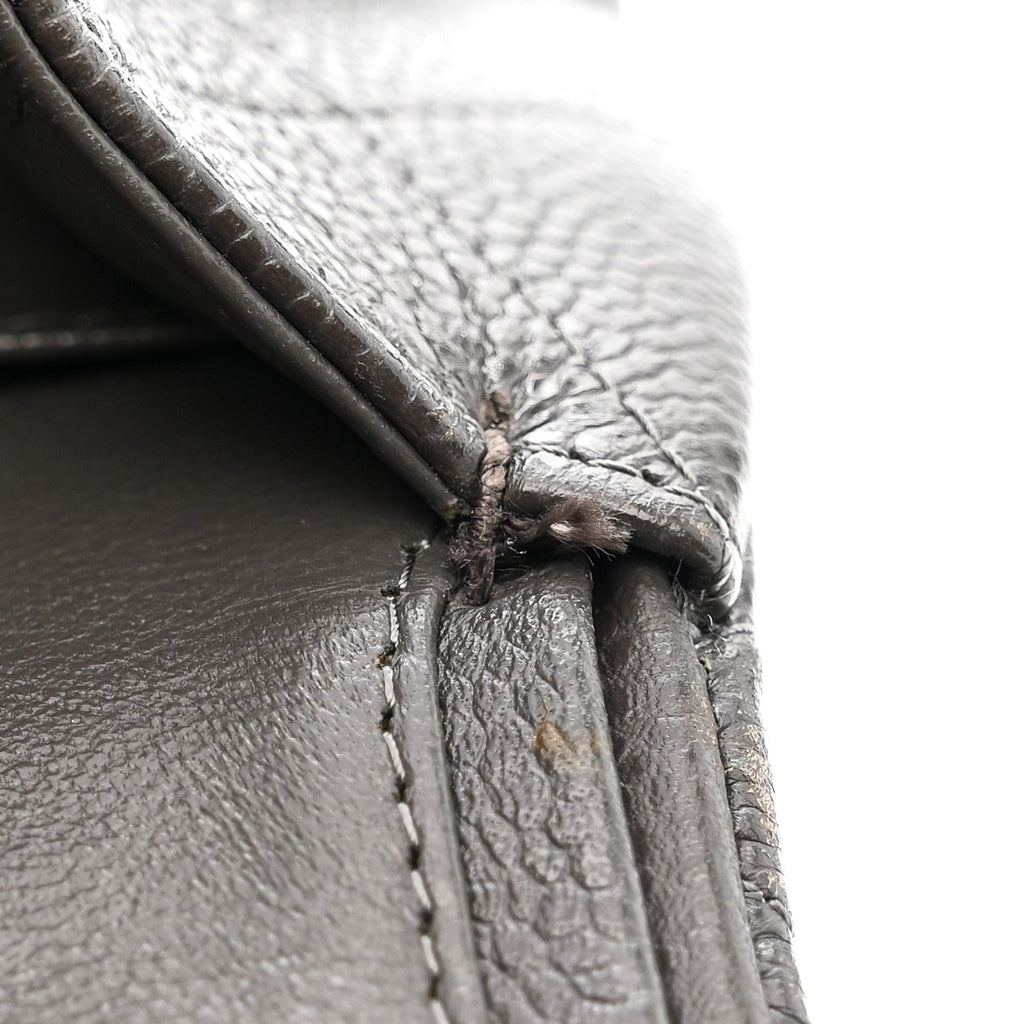 Chanel Caviar Quilted Jumbo Double Flap Grey