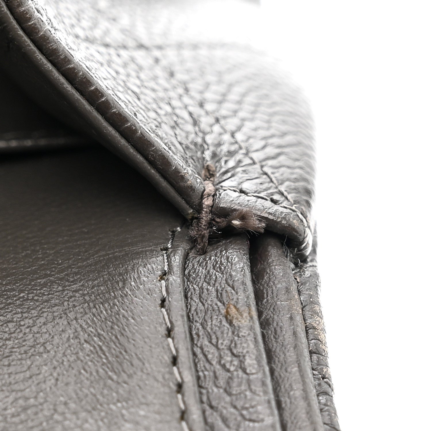 Chanel Caviar Quilted Jumbo Double Flap Grey