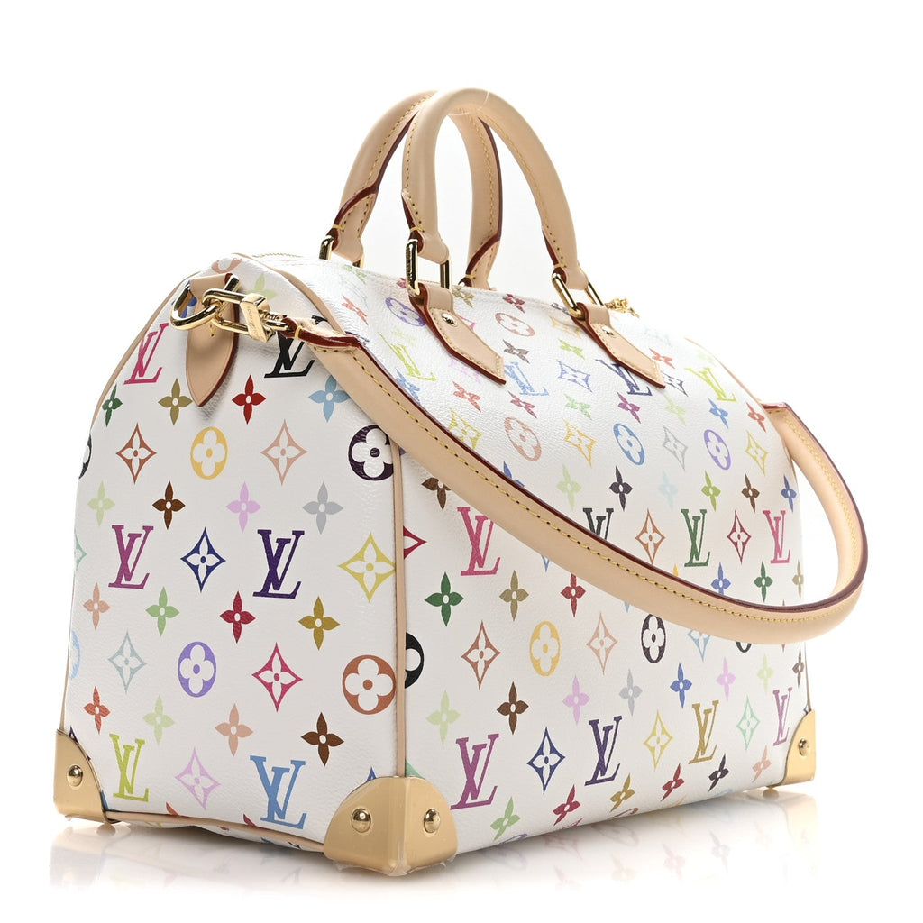 Louis Vuitton LV X TM Monogram Multicolor Speedy Soft 30 White