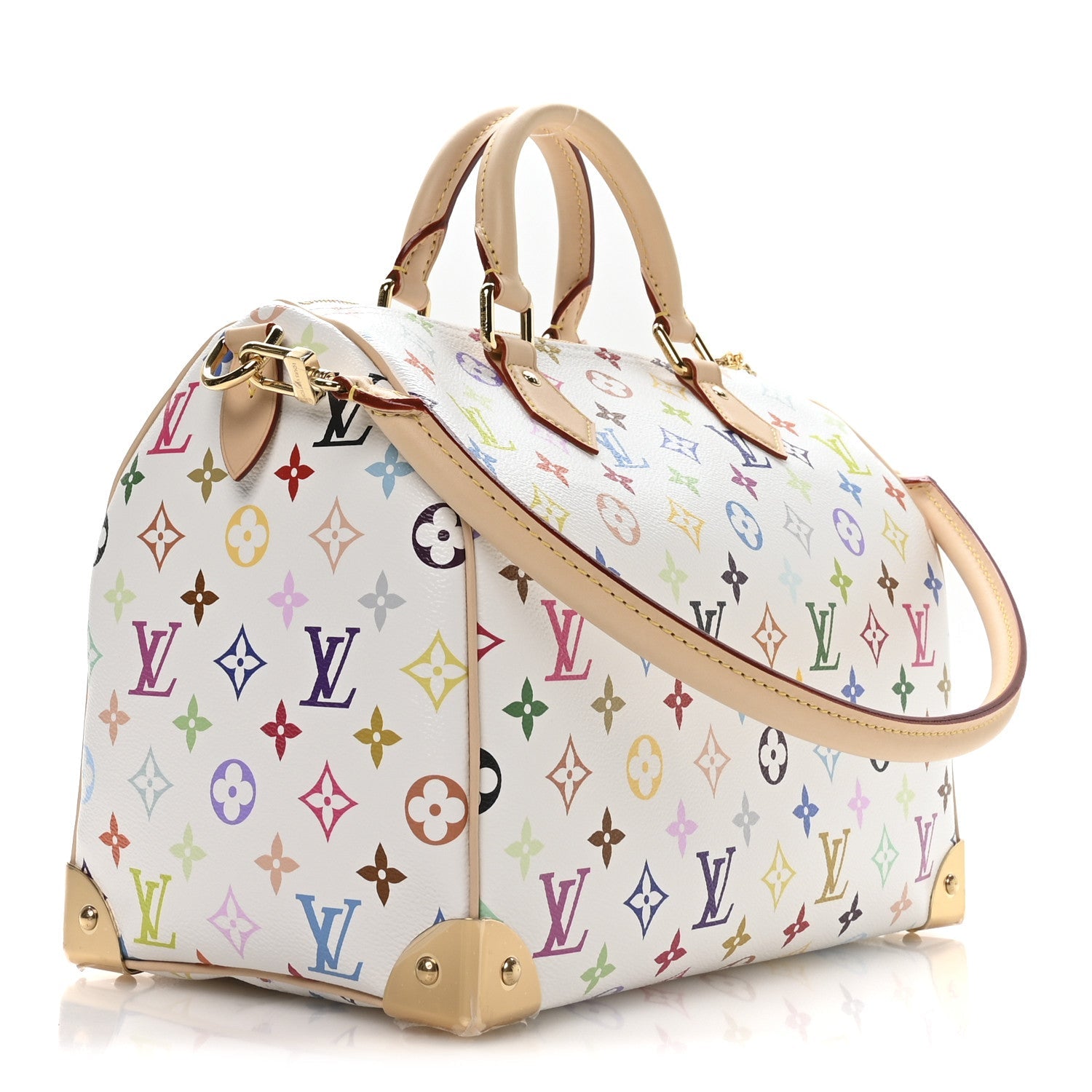 Louis Vuitton LV X TM Monogram Multicolor Speedy Soft 30 White