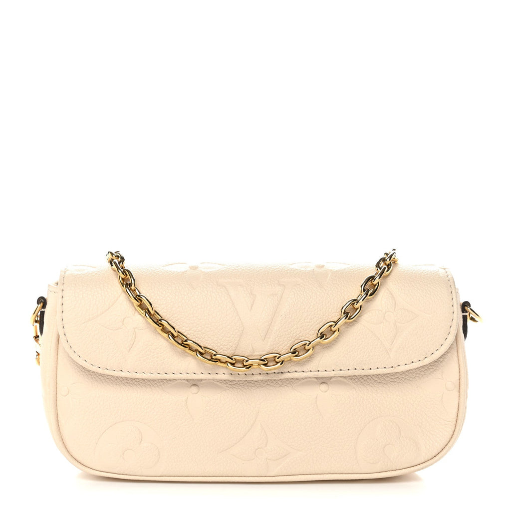 Louis Vuitton Empreinte Monogram Giant Ivy Wallet On Chain Cream