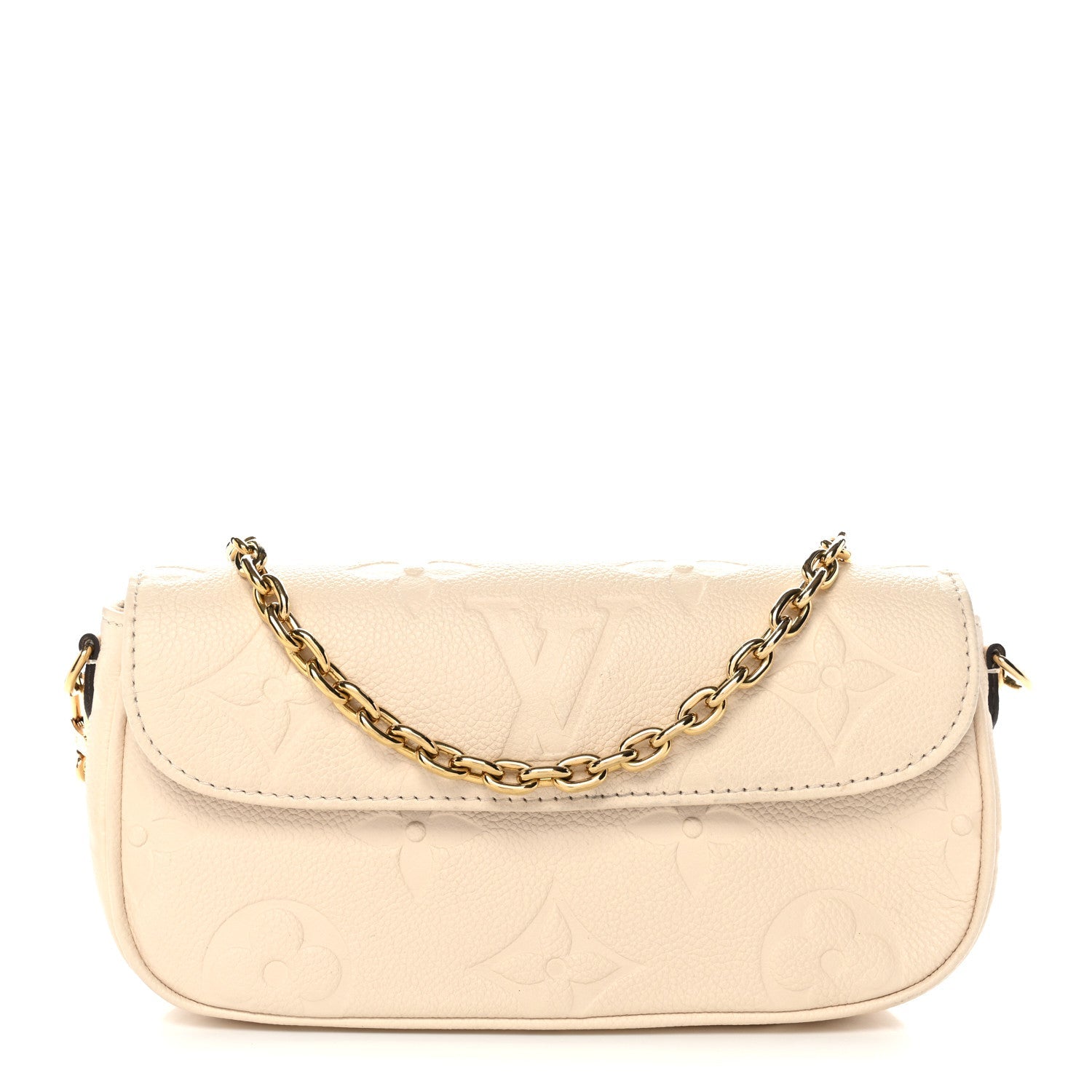 Louis Vuitton Empreinte Monogram Giant Ivy Wallet On Chain Cream