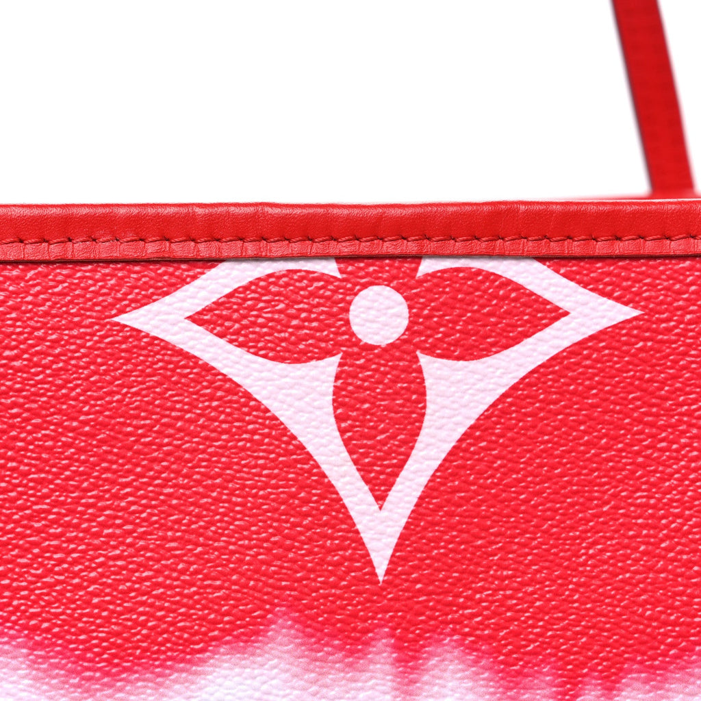 Louis Vuitton Monogram Escale Neverfull MM Rouge