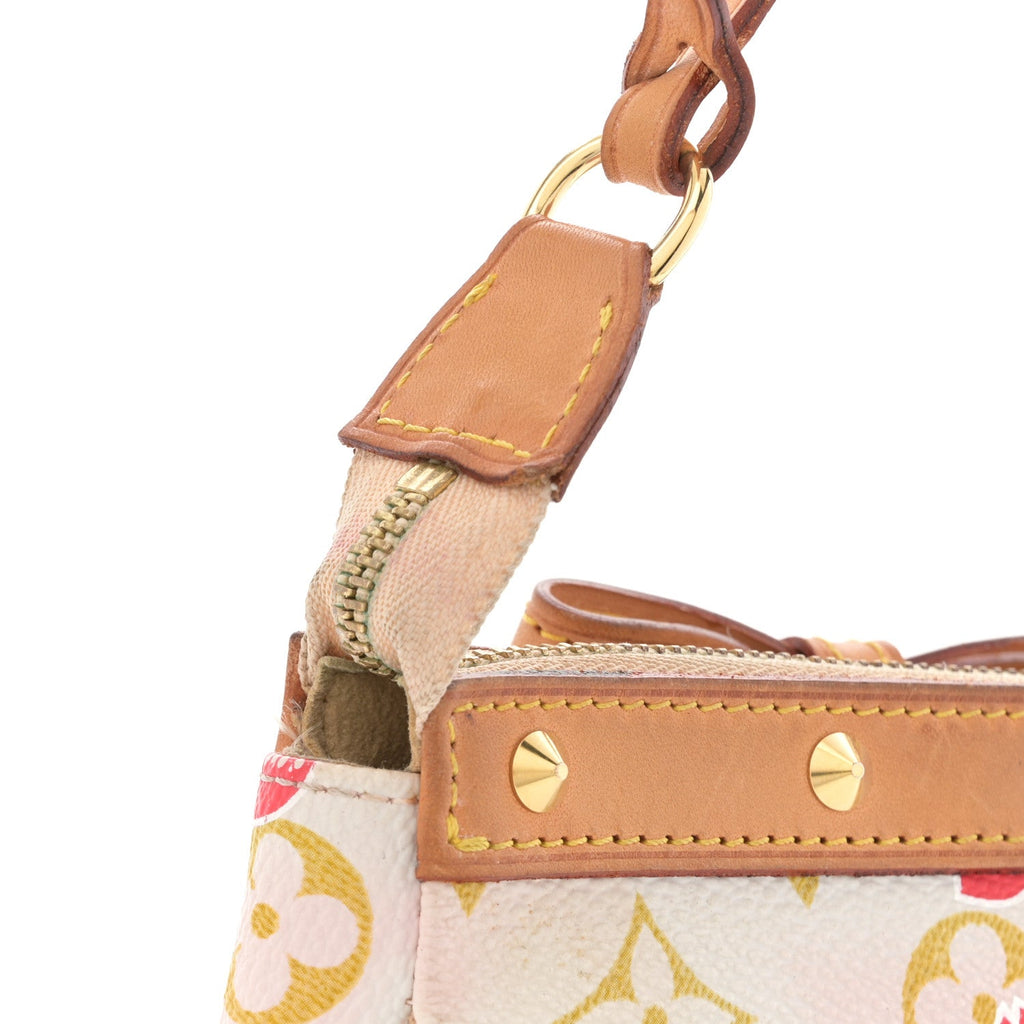 Louis Vuitton Monogram Cherry Blossom Pochette Accessories Red