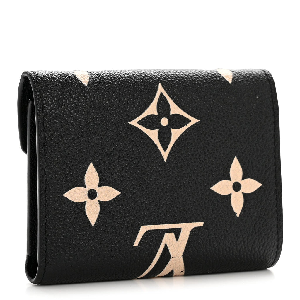 Louis Vuitton Empreinte Monogram Giant Victorine Wallet Black Beige