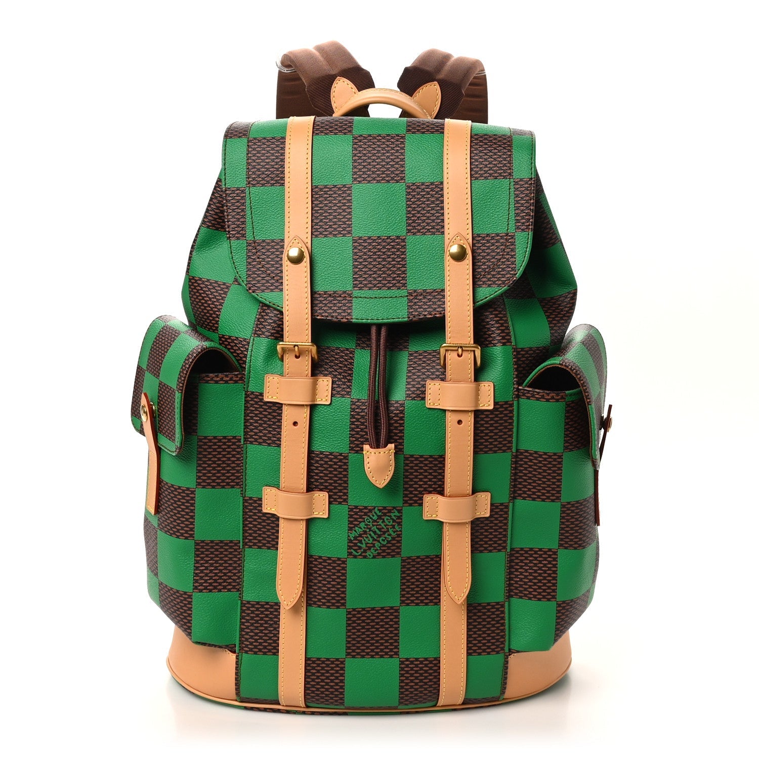 Louis Vuitton Damier Pop Christopher MM Backpack Green